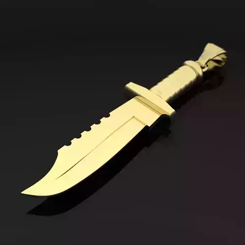 combat rambo knife pendant 