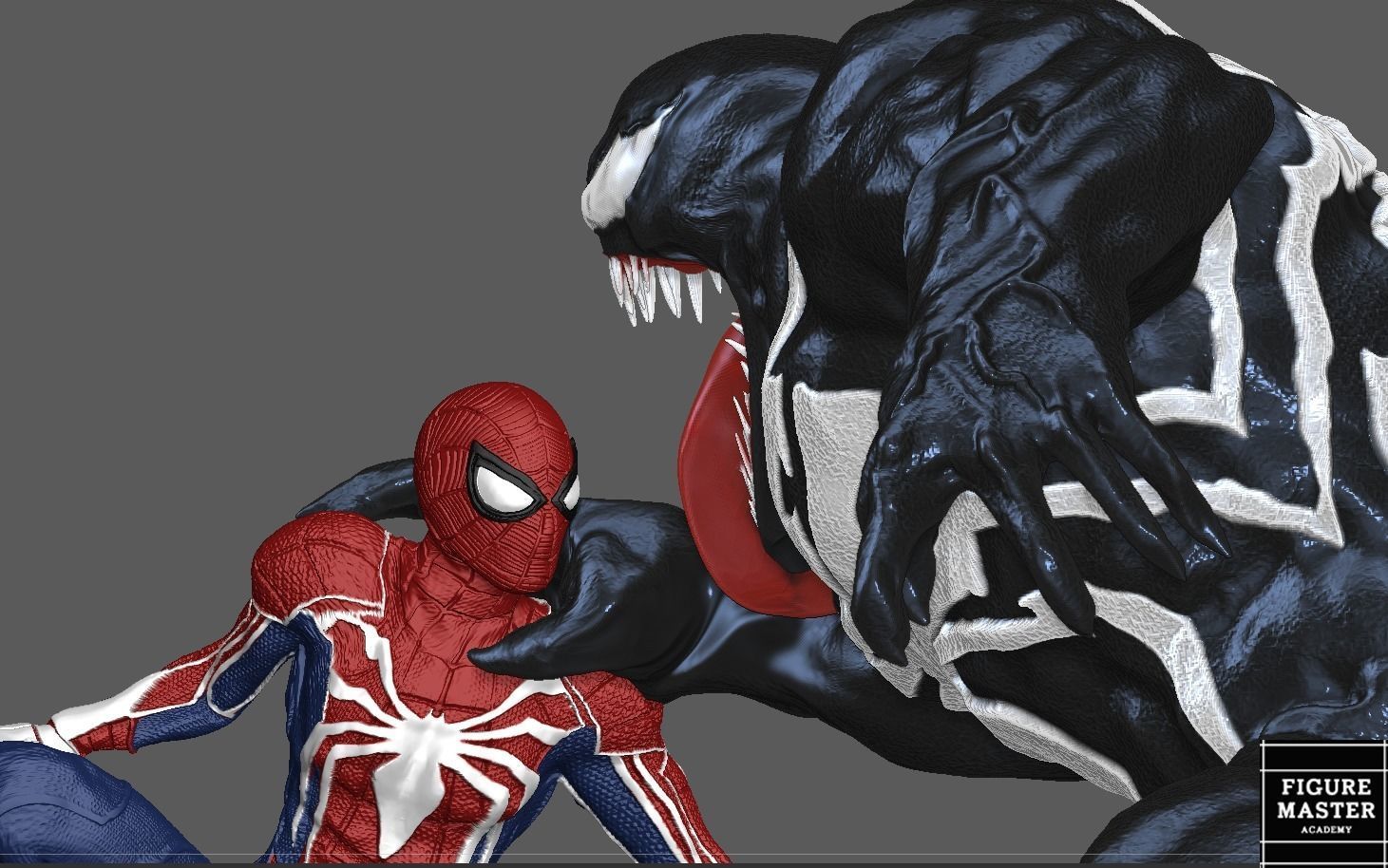 VENOM SPIDER MAN 2 WITH PARKER PS 3D PRINT 3D print model_6