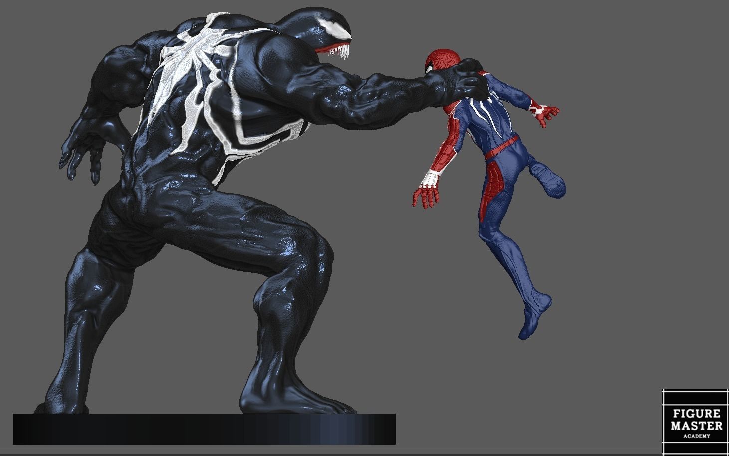 VENOM SPIDER MAN 2 WITH PARKER PS 3D PRINT 3D print model_5