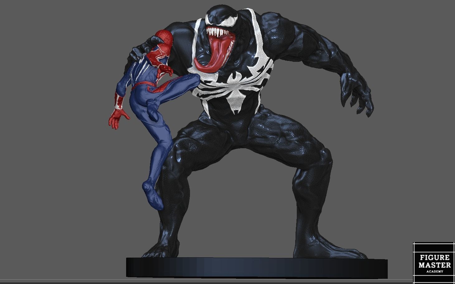 VENOM SPIDER MAN 2 WITH PARKER PS 3D PRINT 3D print model_3
