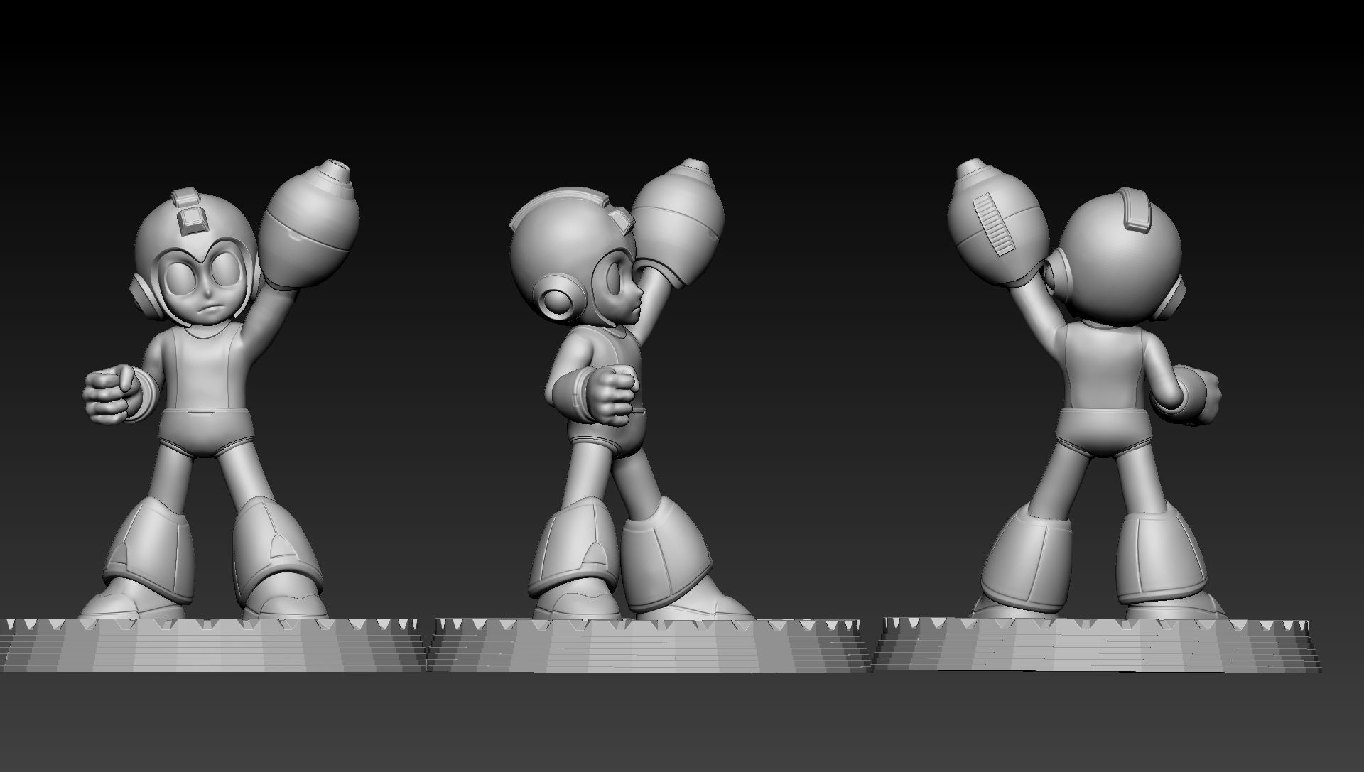 Megaman 3D print model_8