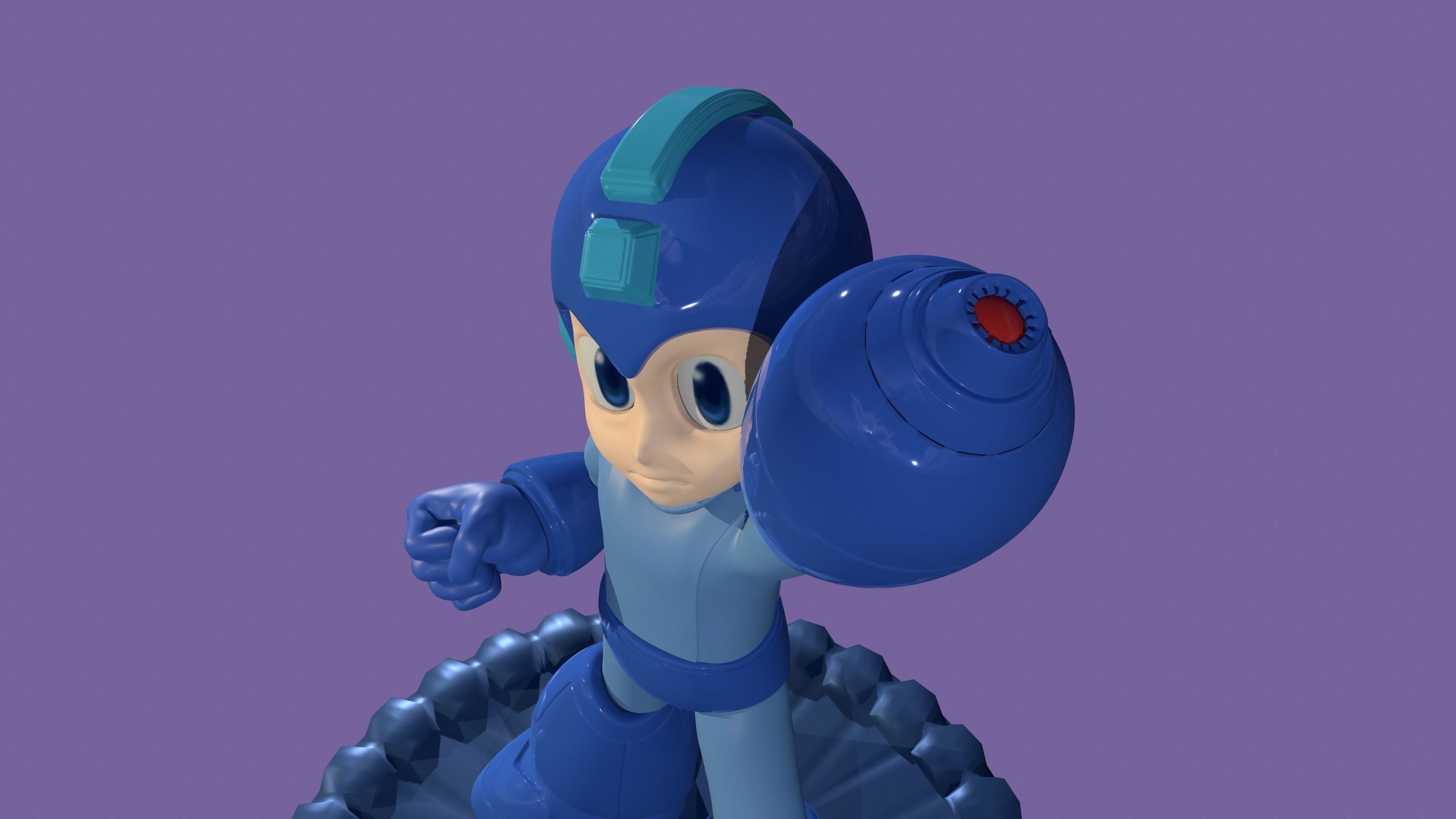 Megaman 3D print model_4