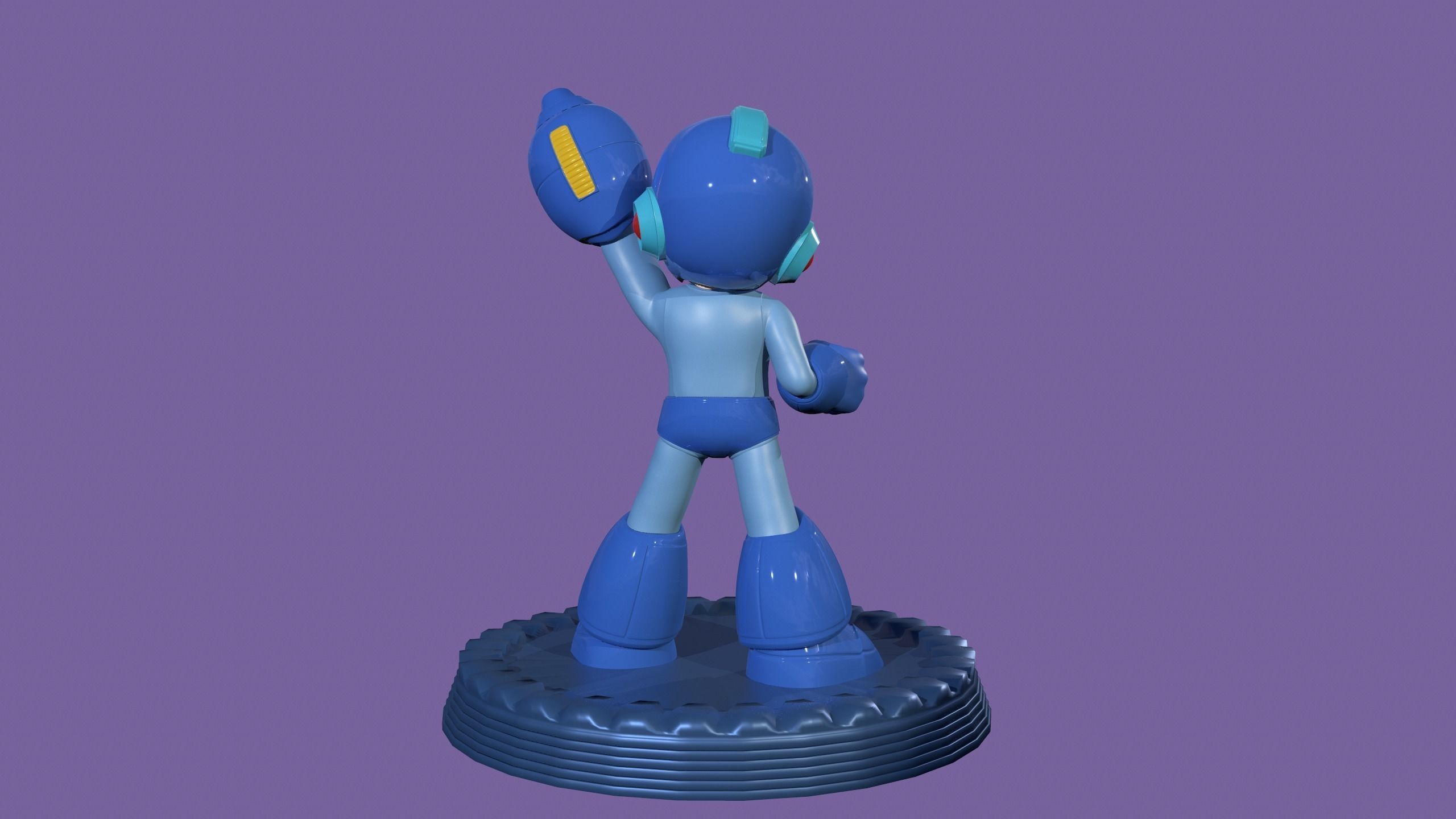 Megaman 3D print model_2