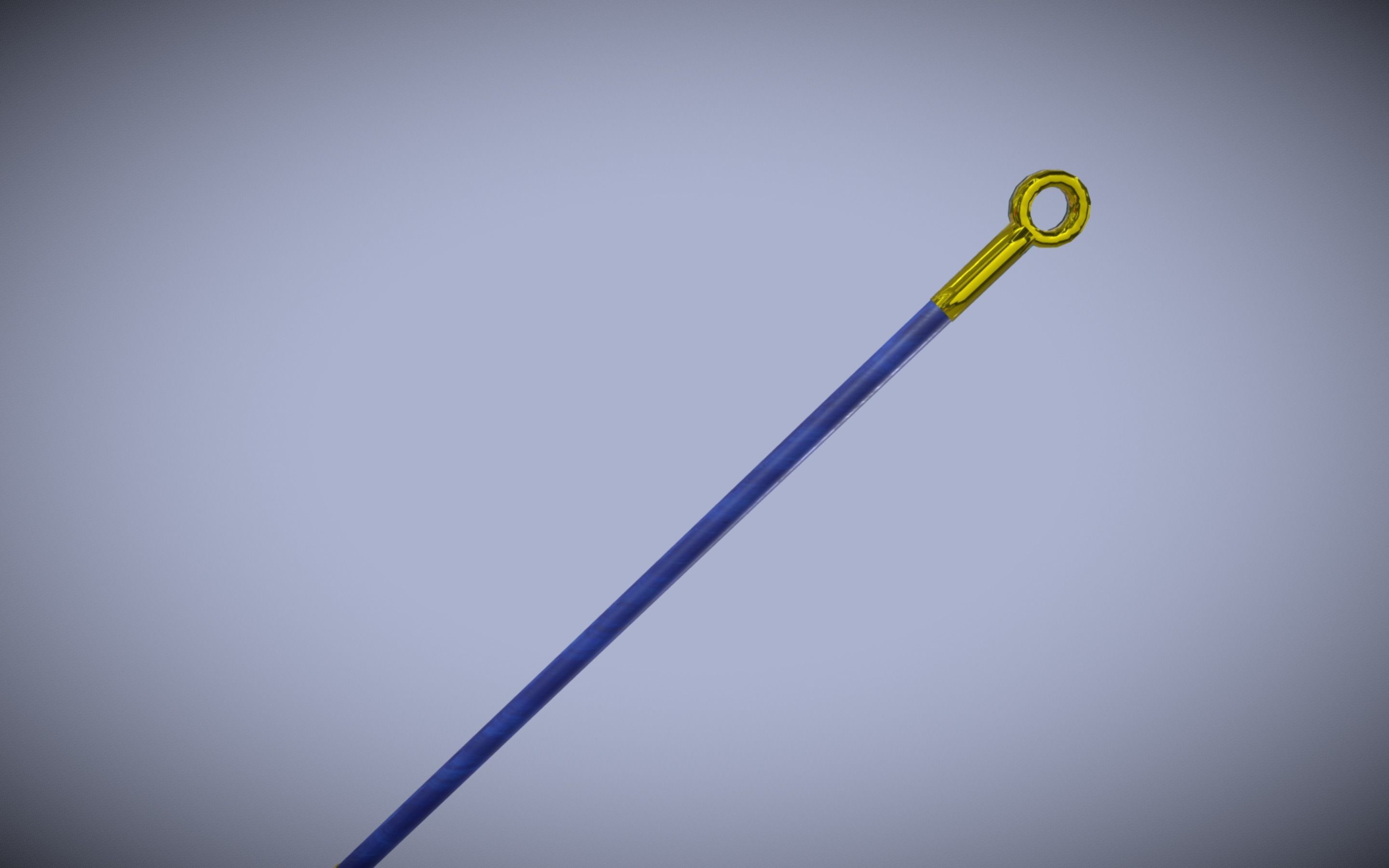  Guandao - Chinese Sword Low-poly 3D model_2