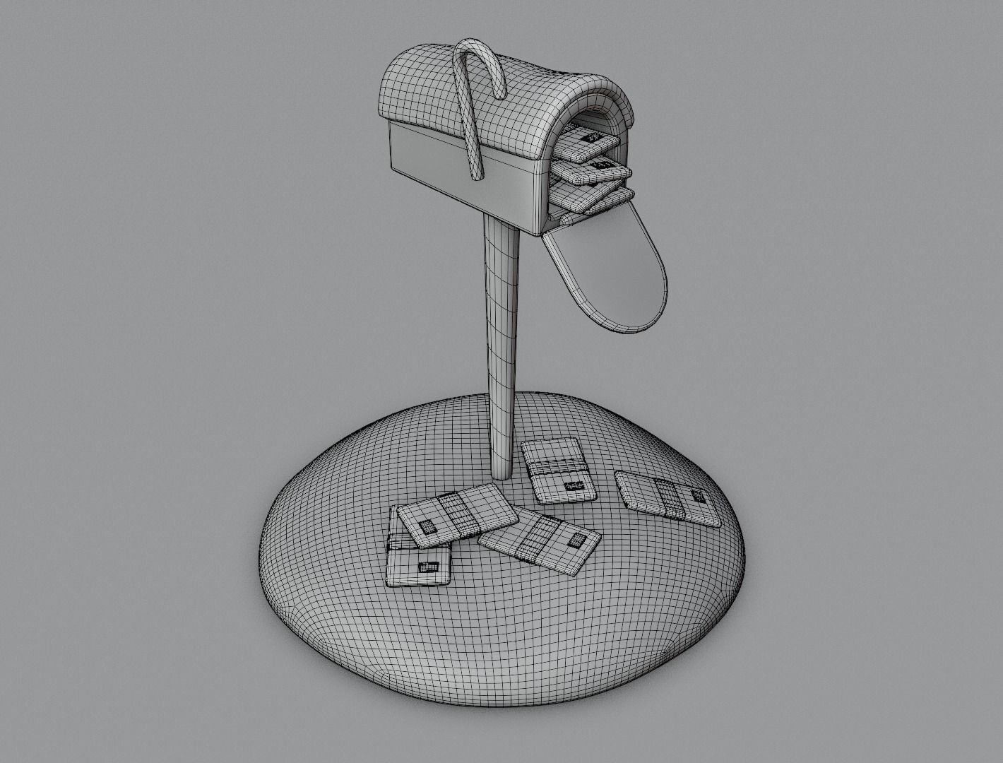 Christmas mailbox 3D model for 3D print 3D print model_17