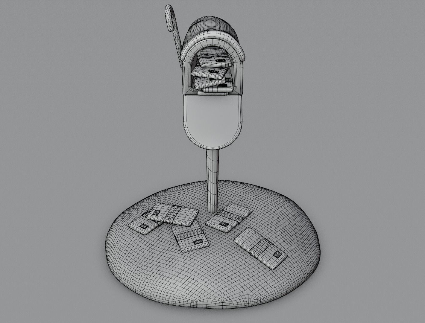 Christmas mailbox 3D model for 3D print 3D print model_11