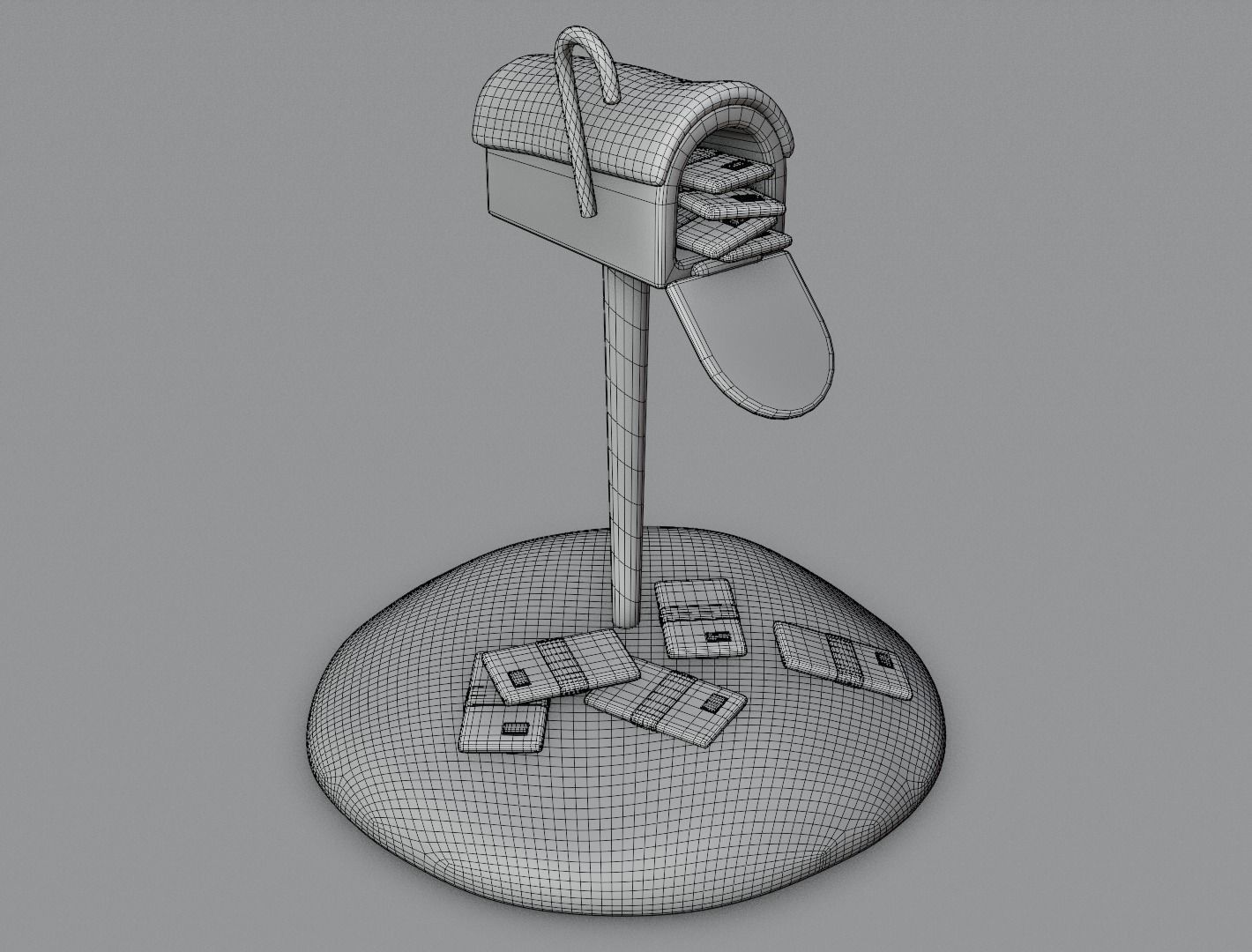 Christmas mailbox 3D model for 3D print 3D print model_10