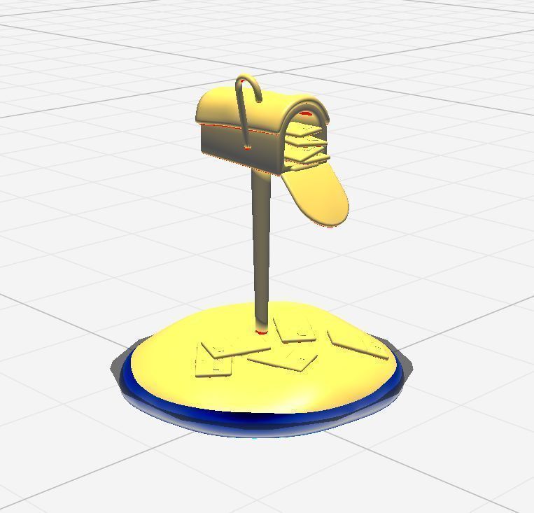 Christmas mailbox 3D model for 3D print 3D print model_22