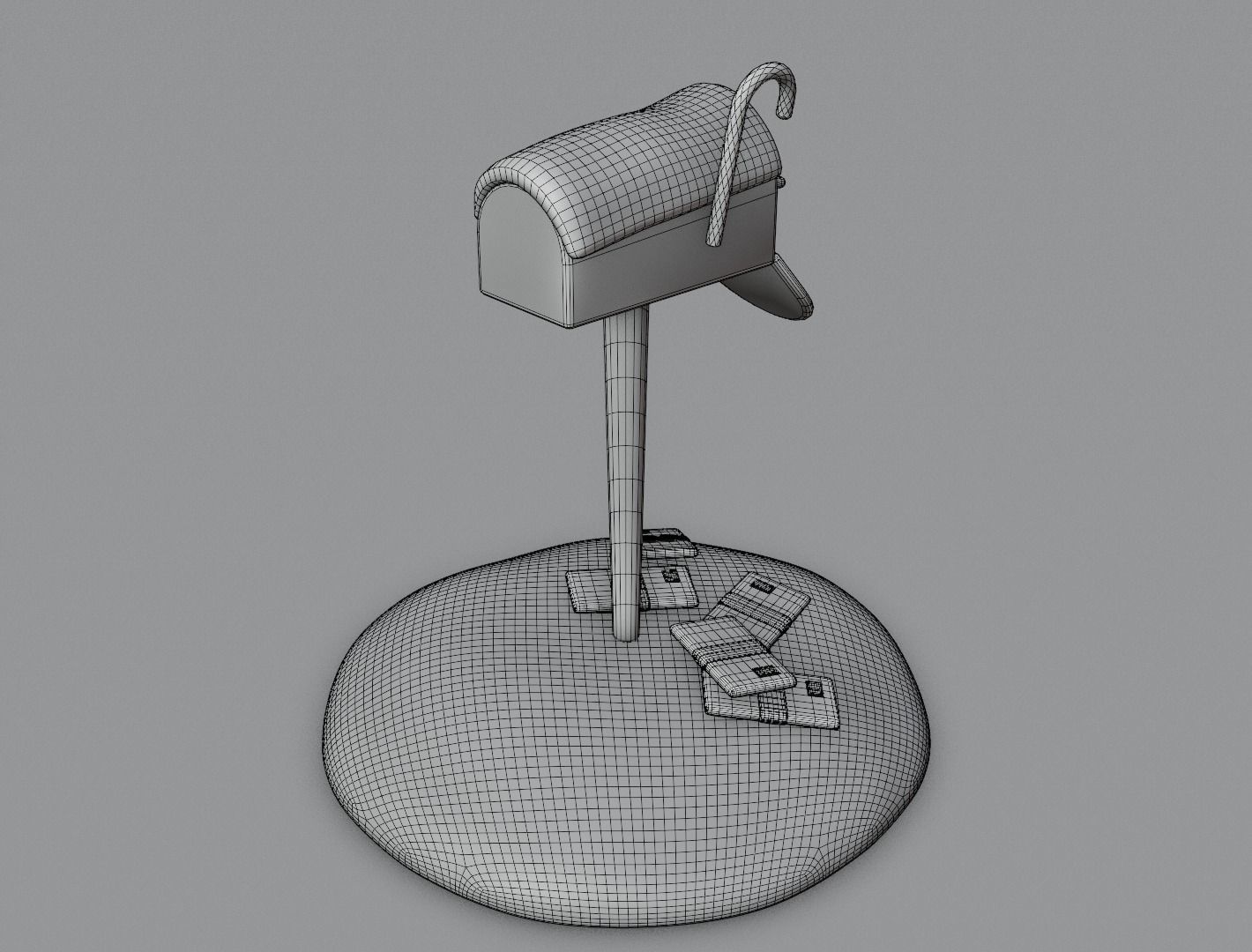 Christmas mailbox 3D model for 3D print 3D print model_16