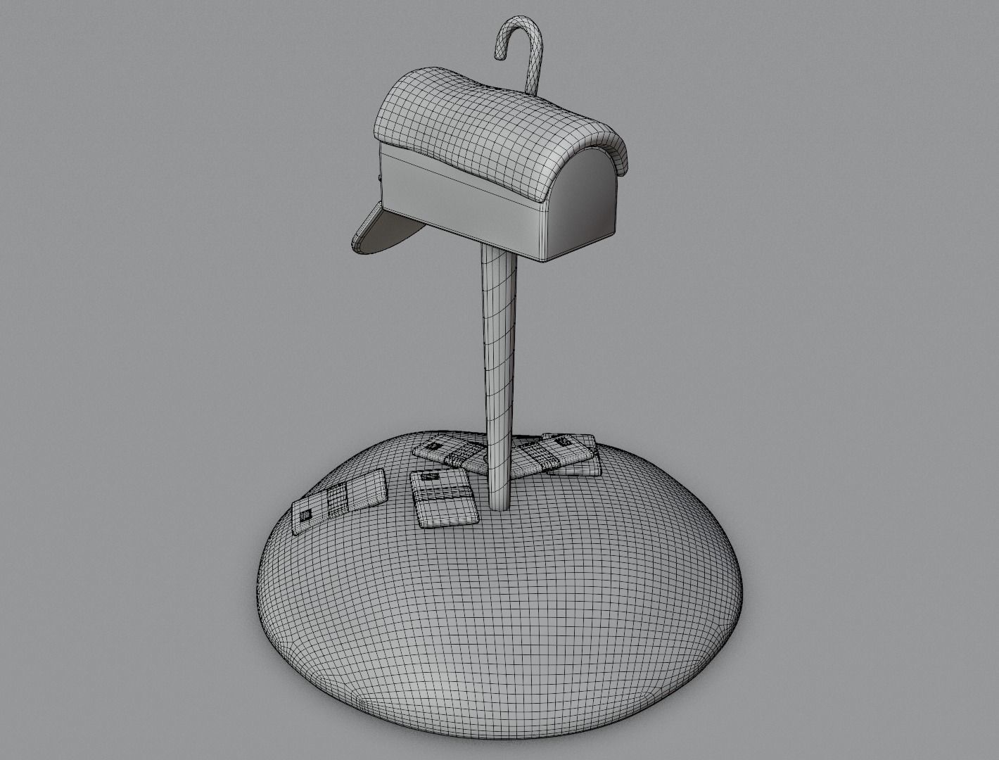 Christmas mailbox 3D model for 3D print 3D print model_19