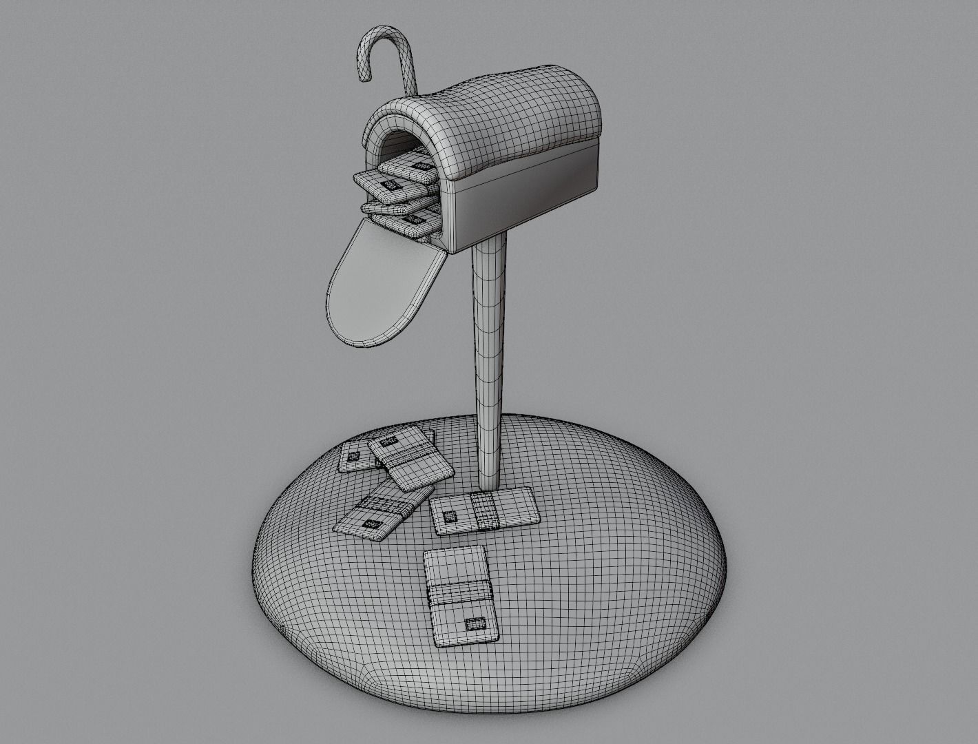 Christmas mailbox 3D model for 3D print 3D print model_18