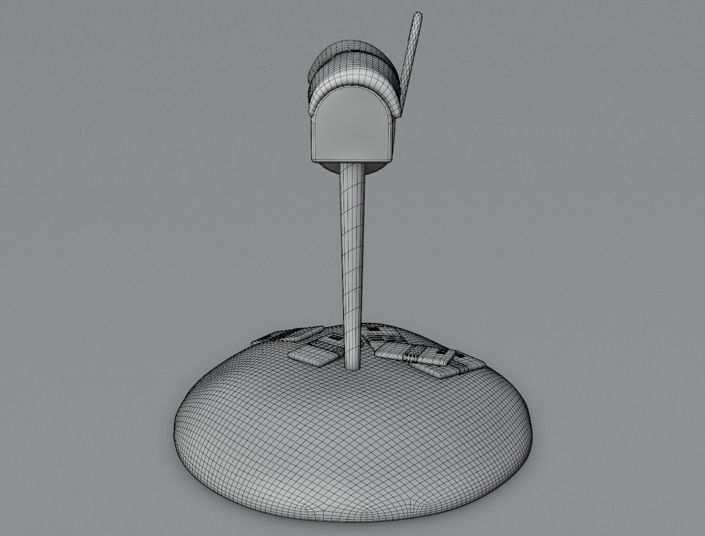 Christmas mailbox 3D model for 3D print 3D print model_15