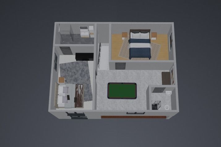Modern House 3D model_3