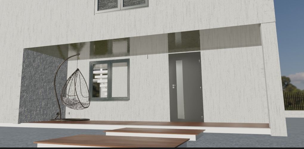 Modern House 3D model_1