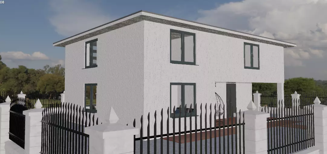 Modern House 3D model_0