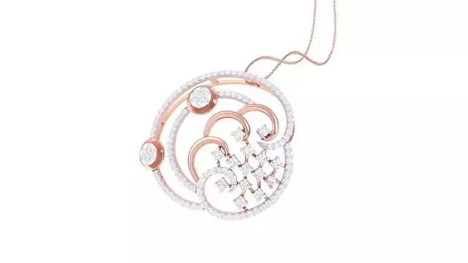 High Jewelry Pendant Earrings Set 3dm stl obj mtl gltf glb