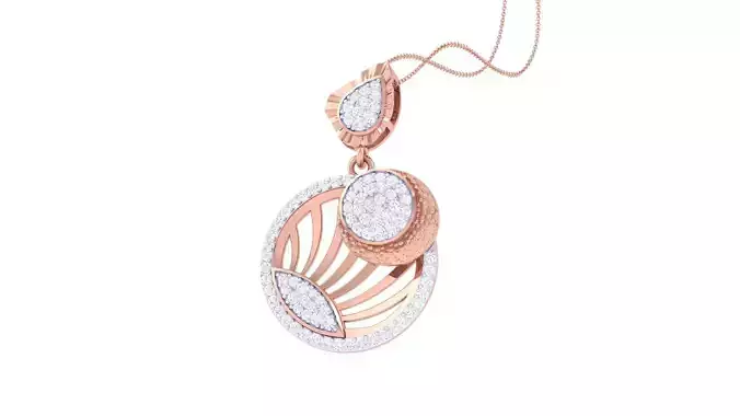 High Jewelry Pendant Earrings Set 3dm stl obj mtl gltf glb