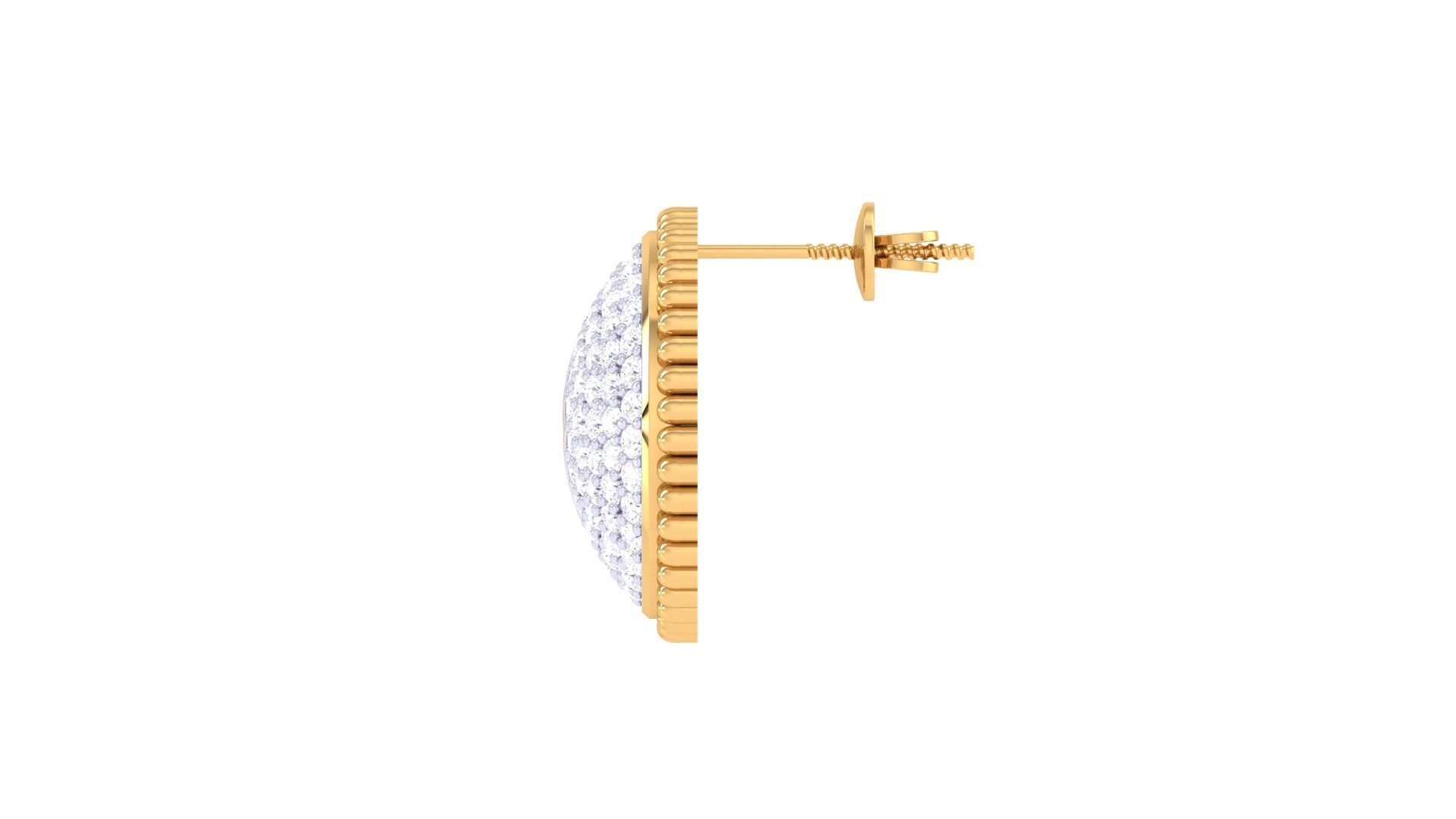 High Jewelry Pendant Earrings Set 3dm stl obj mtl gltf glb 3D print model_19