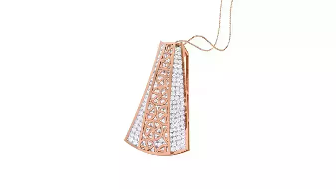 High Jewelry Pendant Earrings Set 3dm stl obj mtl gltf glb