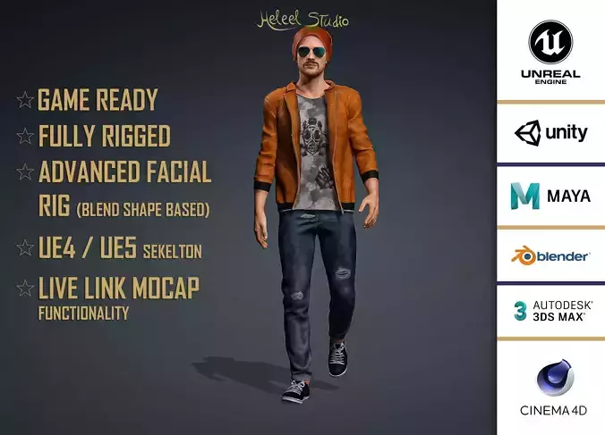 High Quality Realistic Male Funky Beanie