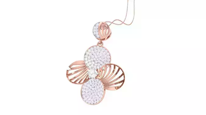 High Jewelry Pendant Earrings Set 3dm stl obj mtl gltf glb