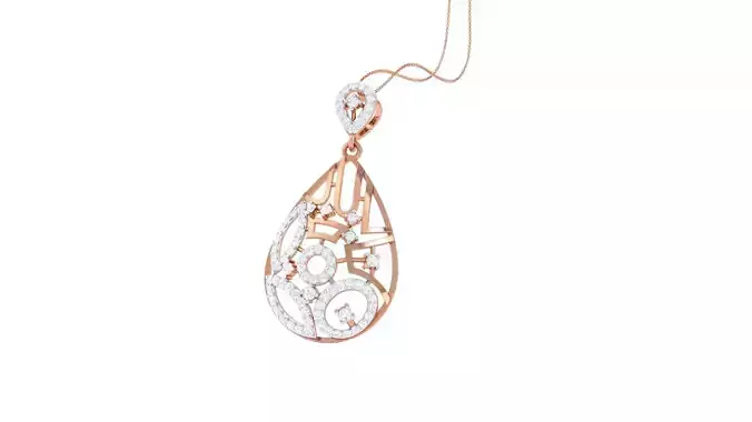 High Jewelry Pendant Earrings Set 3dm stl obj mtl gltf glb