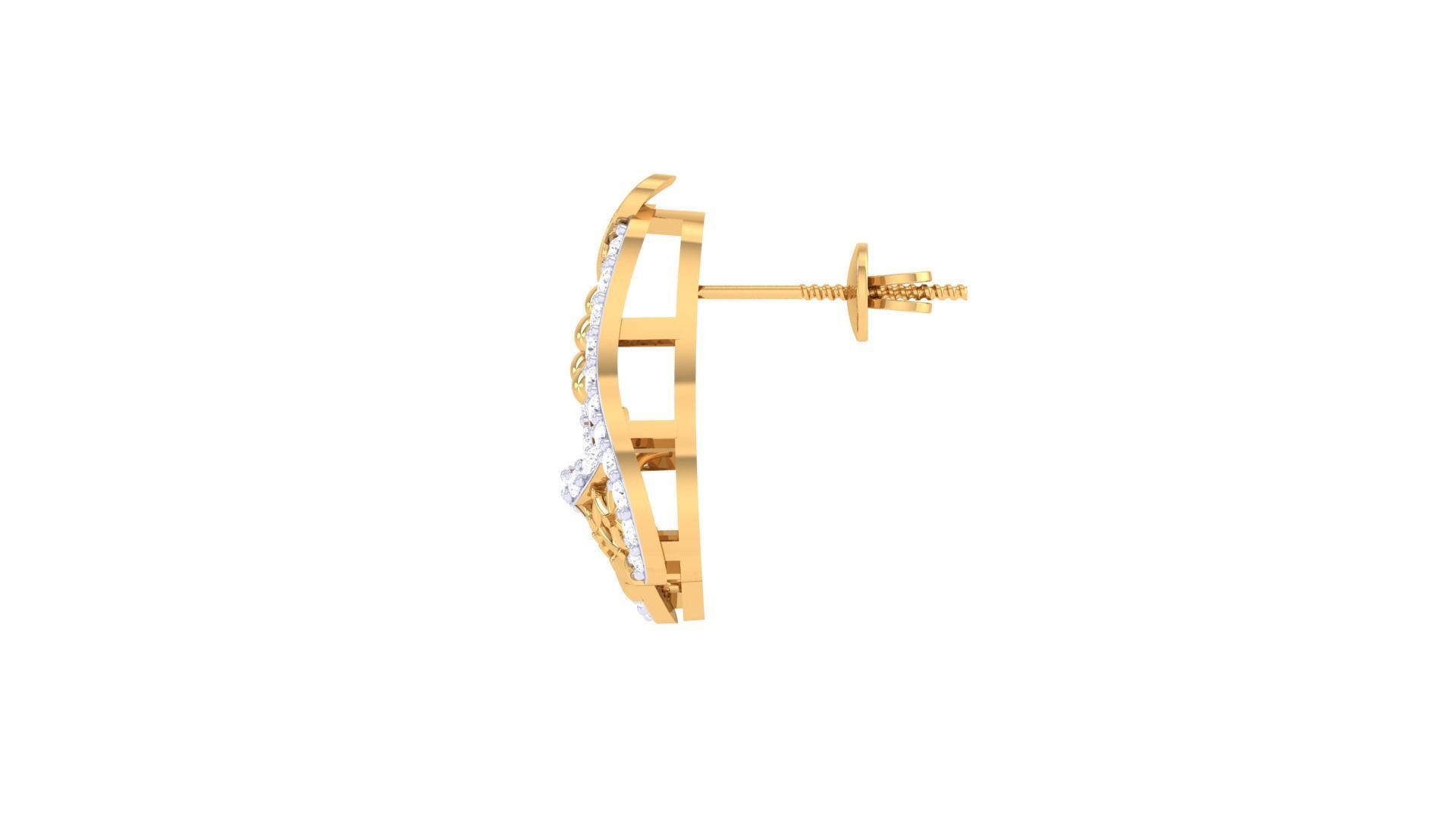 High Jewelry Pendant Earrings Set 3dm stl obj mtl gltf glb 3D print model_18