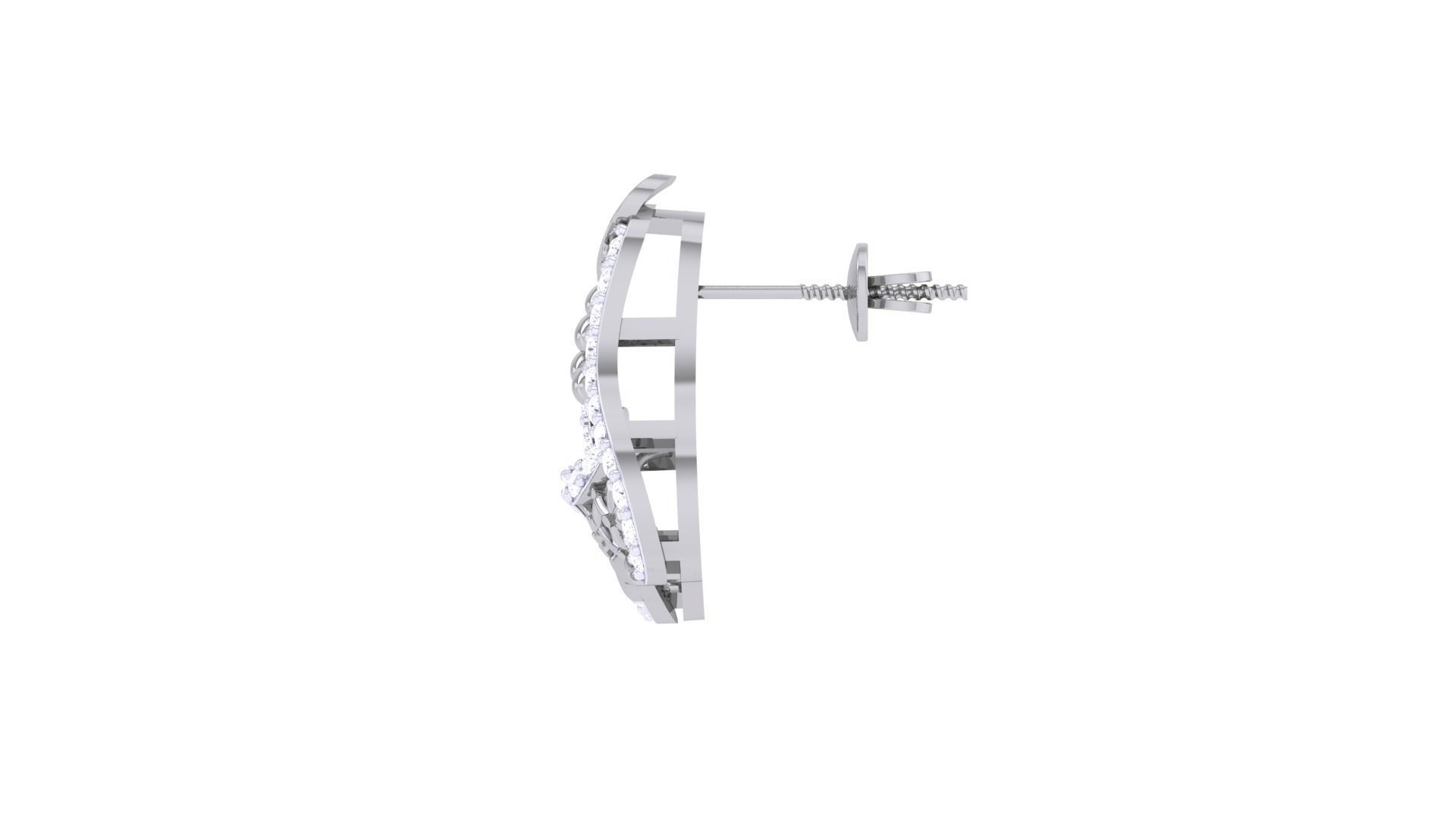 High Jewelry Pendant Earrings Set 3dm stl obj mtl gltf glb 3D print model_19