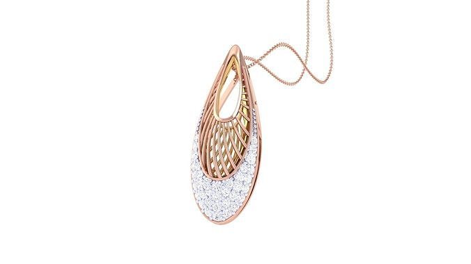 High Jewelry Pendant Earrings Set 3dm stl obj mtl gltf glb 3D print model