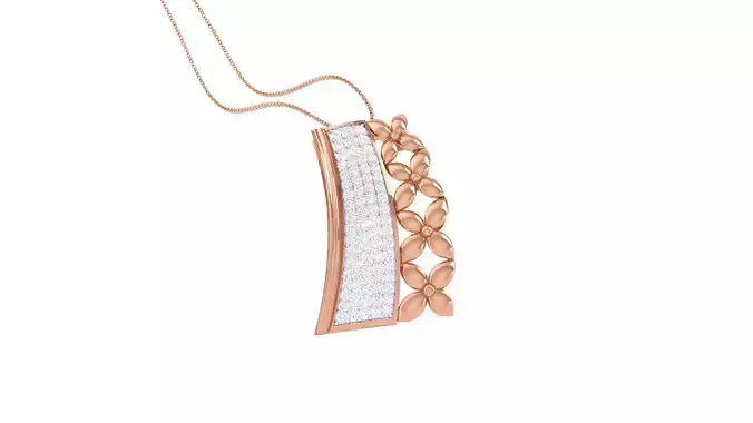 High Jewelry Pendant Earrings Set 3dm stl obj mtl gltf glb