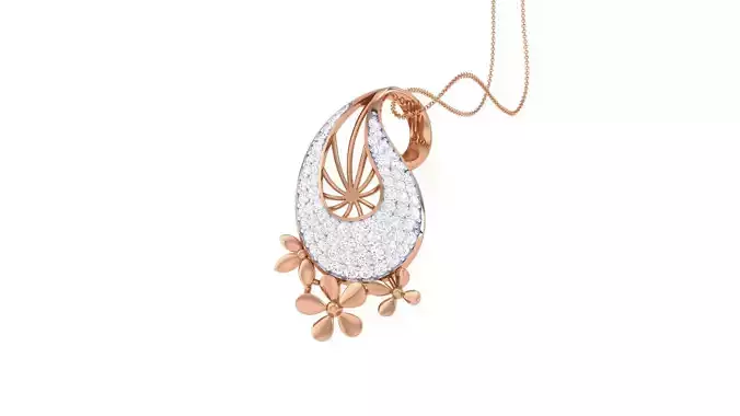 High Jewelry Pendant Earrings Set 3dm stl obj mtl gltf glb