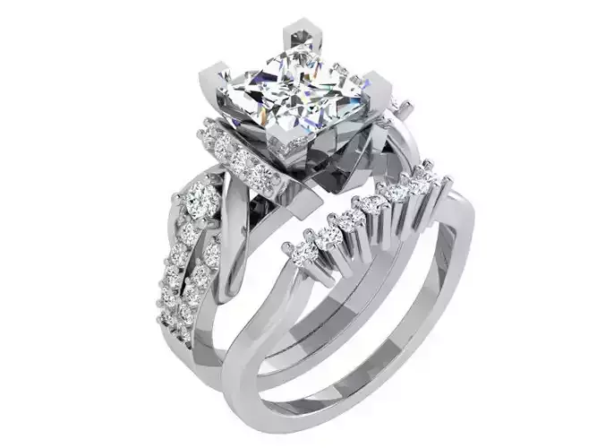 Princess Cut Diamond Luxury Ring 4330