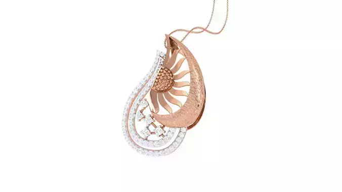 High Jewelry Pendant Earrings Set 3dm stl obj mtl gltf glb