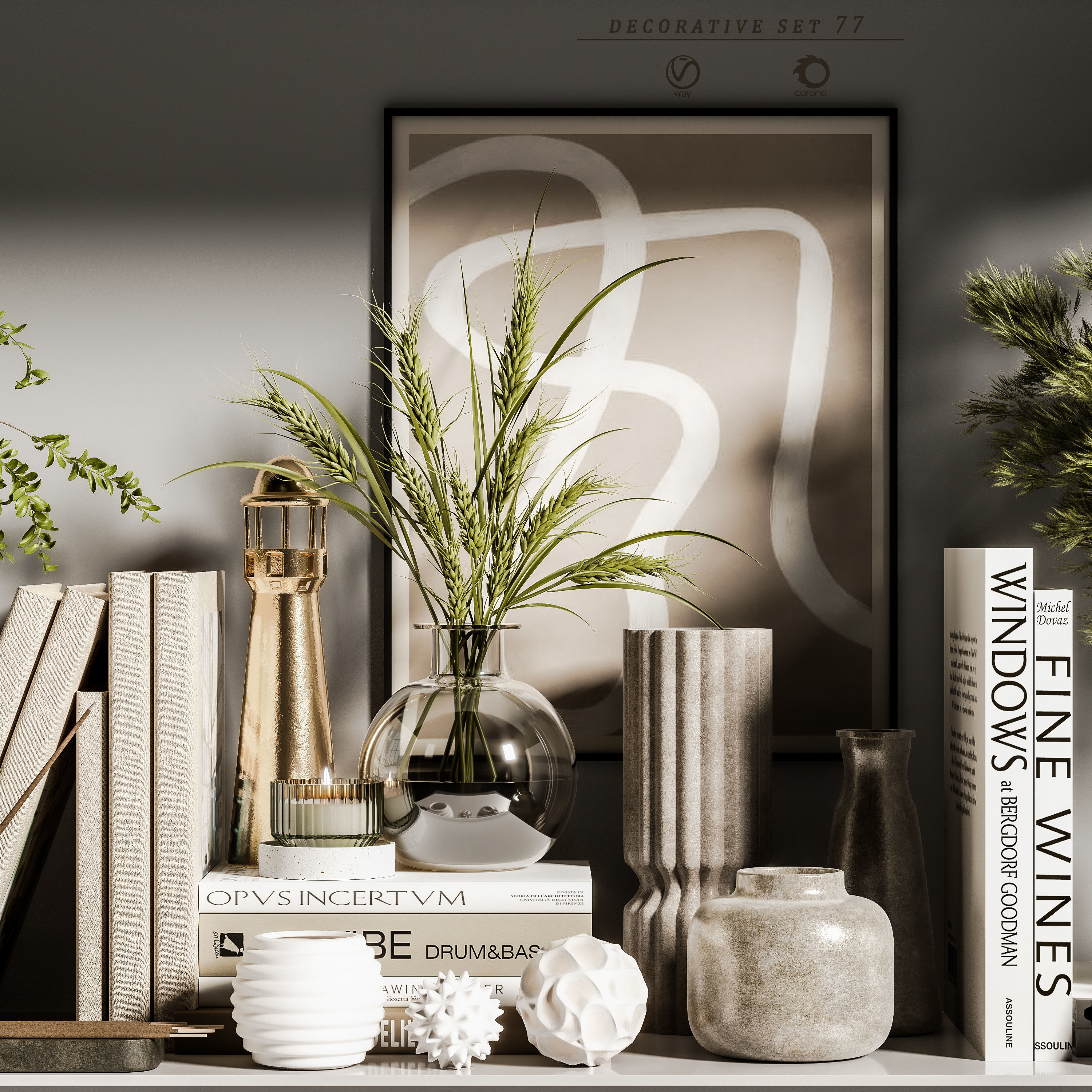 decorative set 77 3D model_1