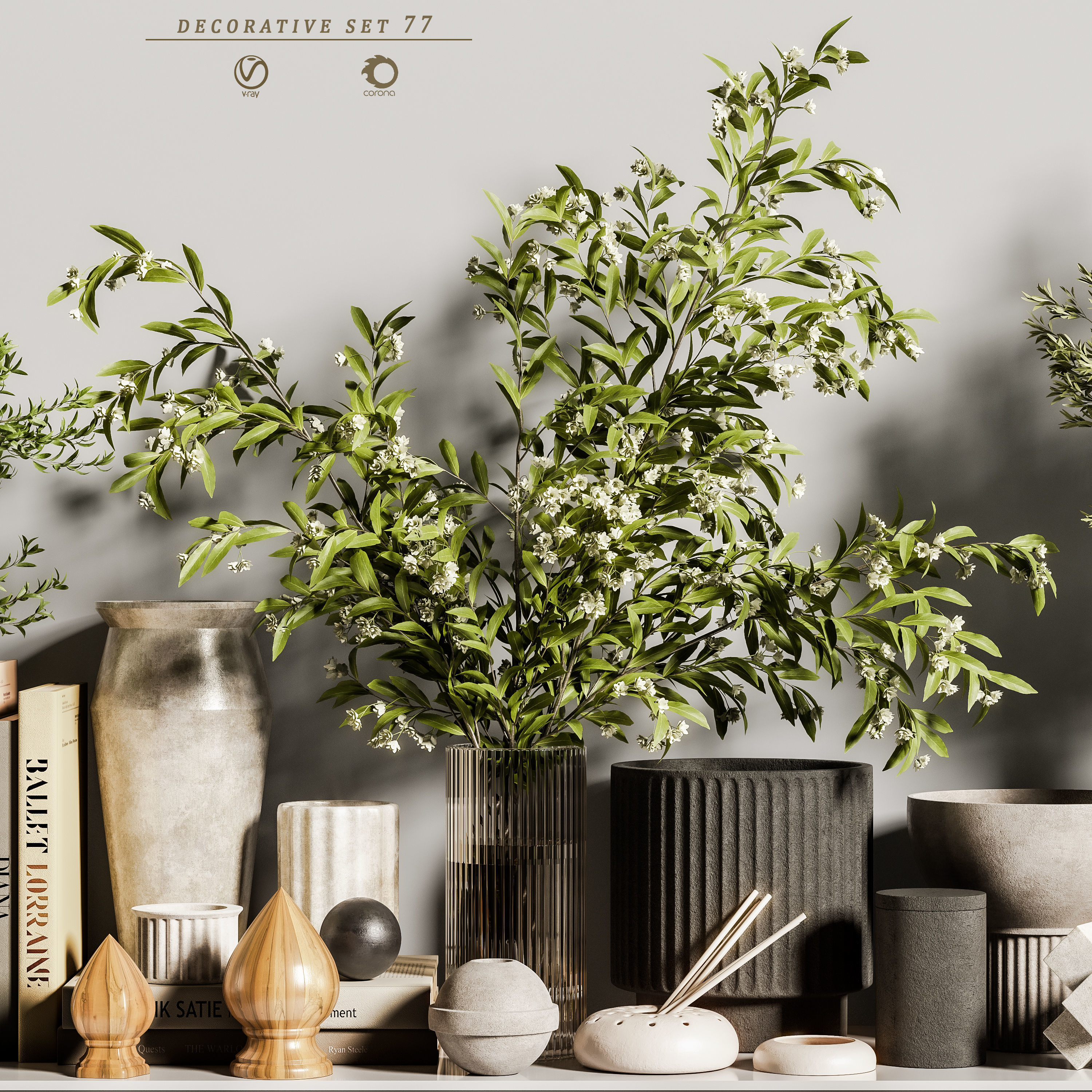 decorative set 77 3D model_2