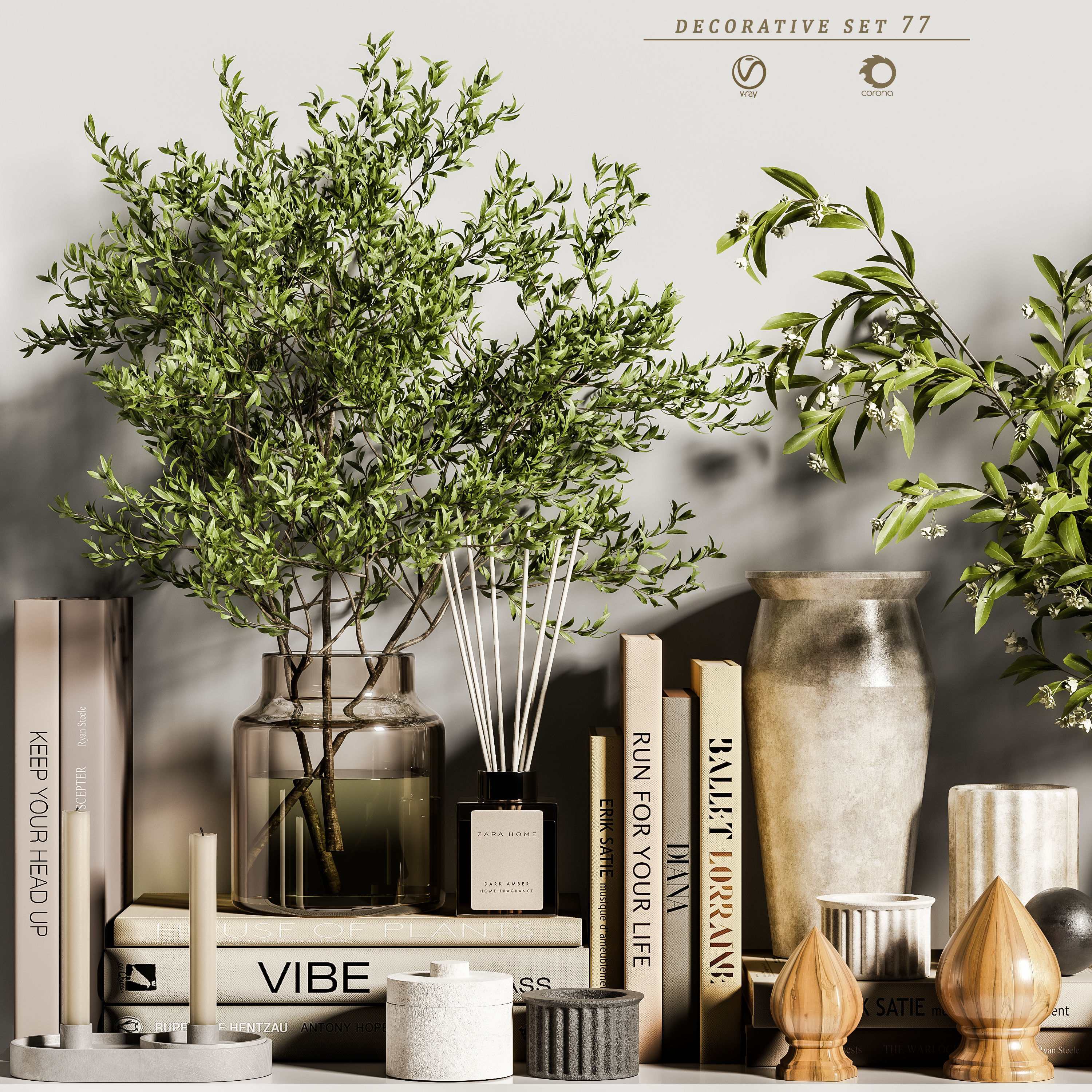 decorative set 77 3D model_4