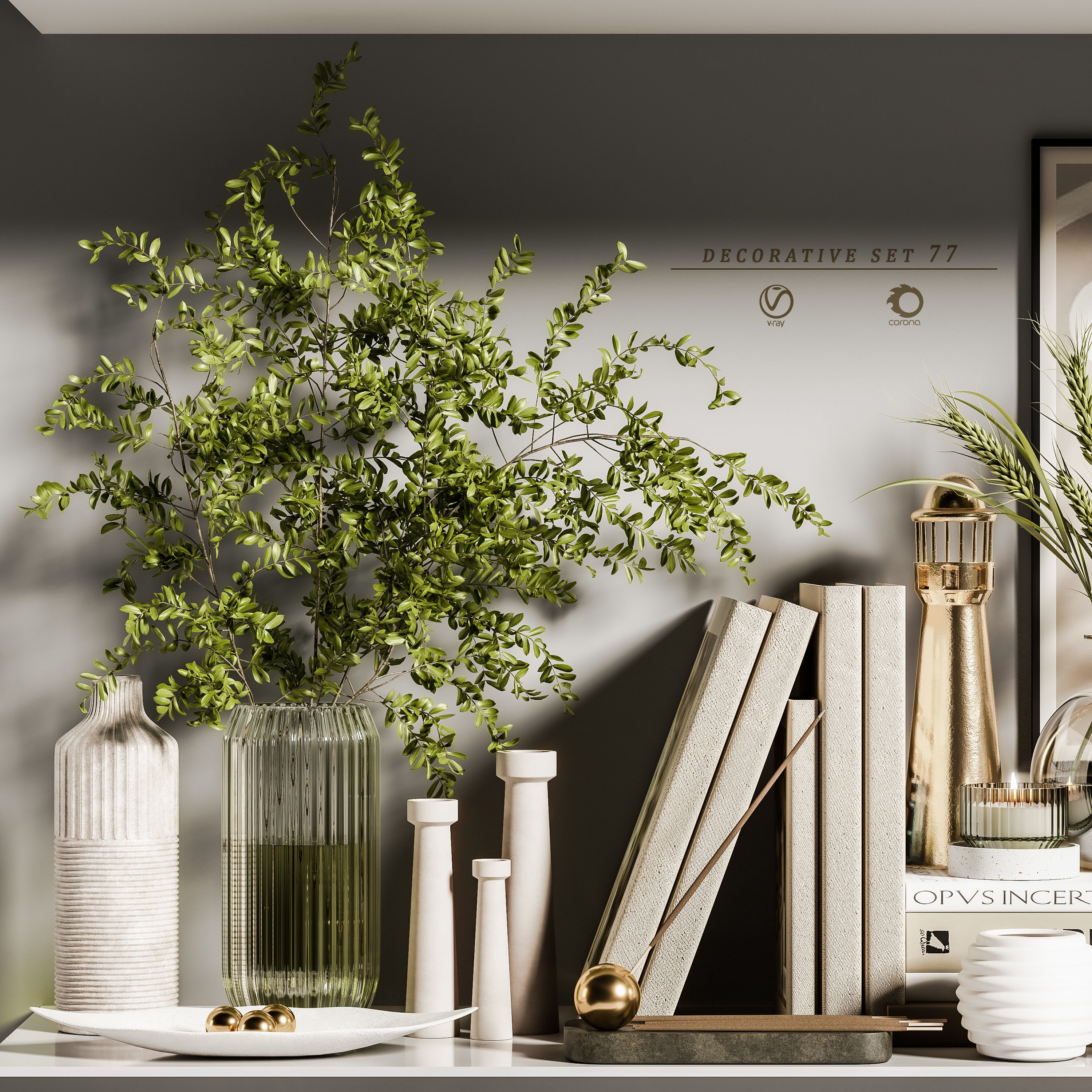 decorative set 77 3D model_3