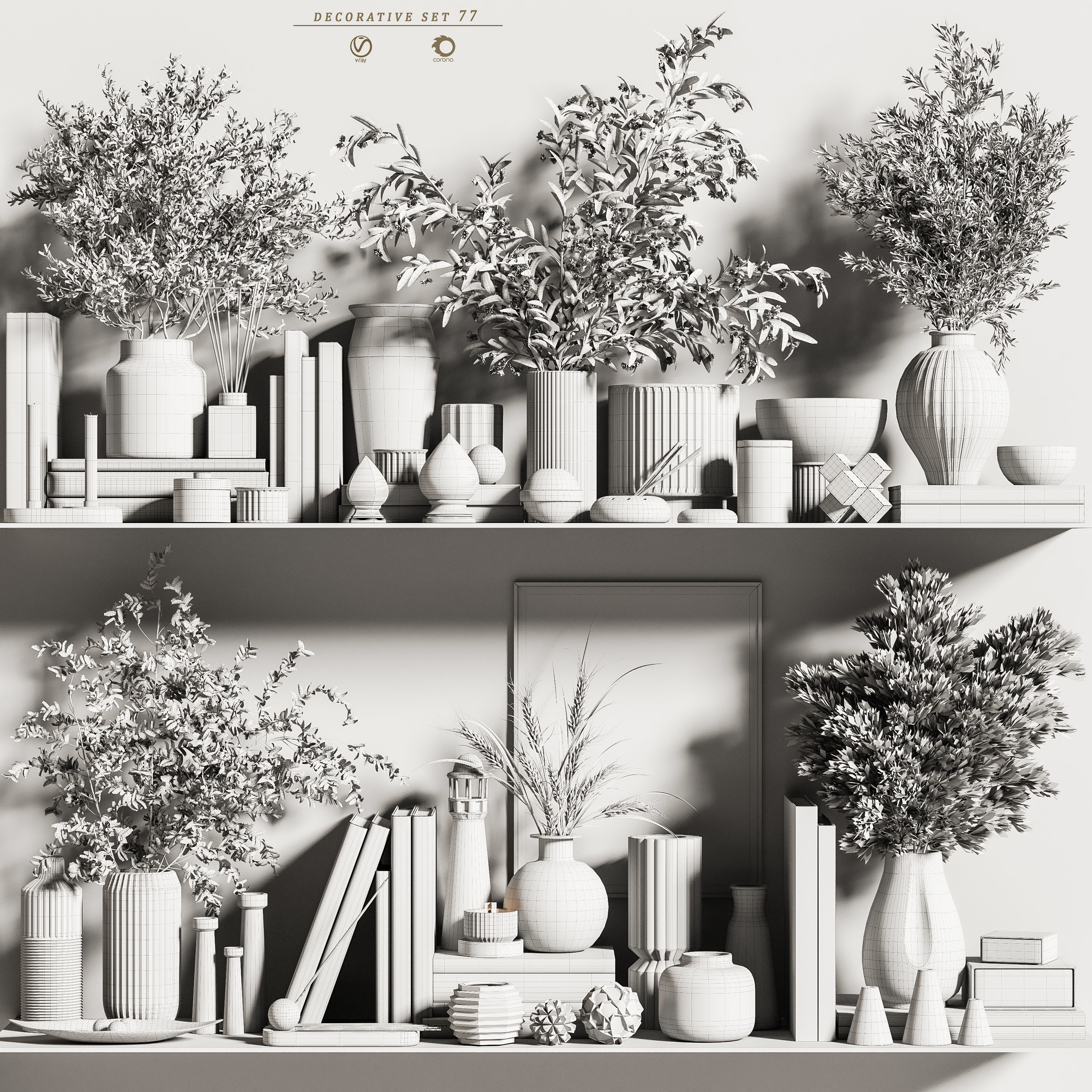 decorative set 77 3D model_6