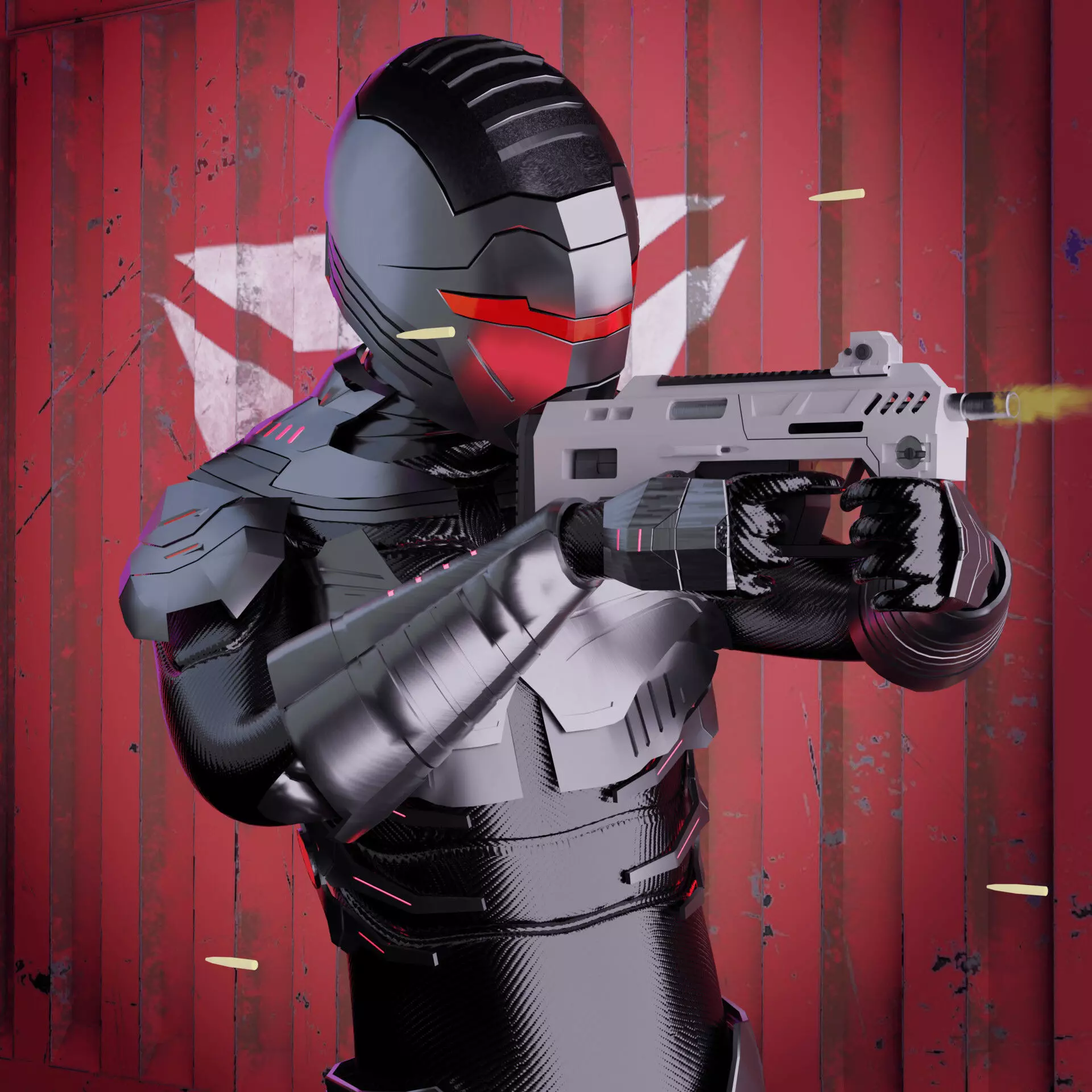 Robocop Troopers Low-poly 3D model_0