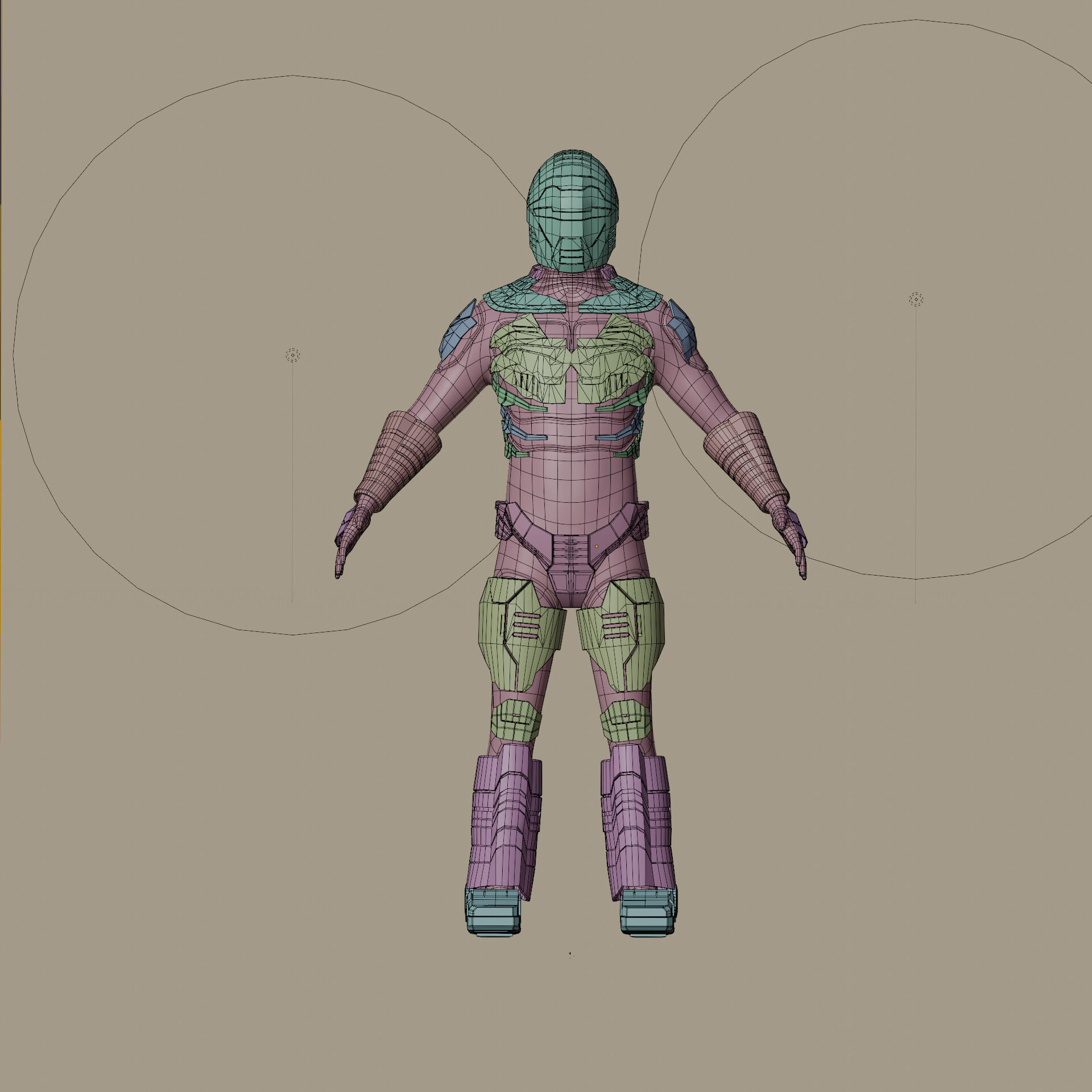 Robocop Troopers Low-poly 3D model_3