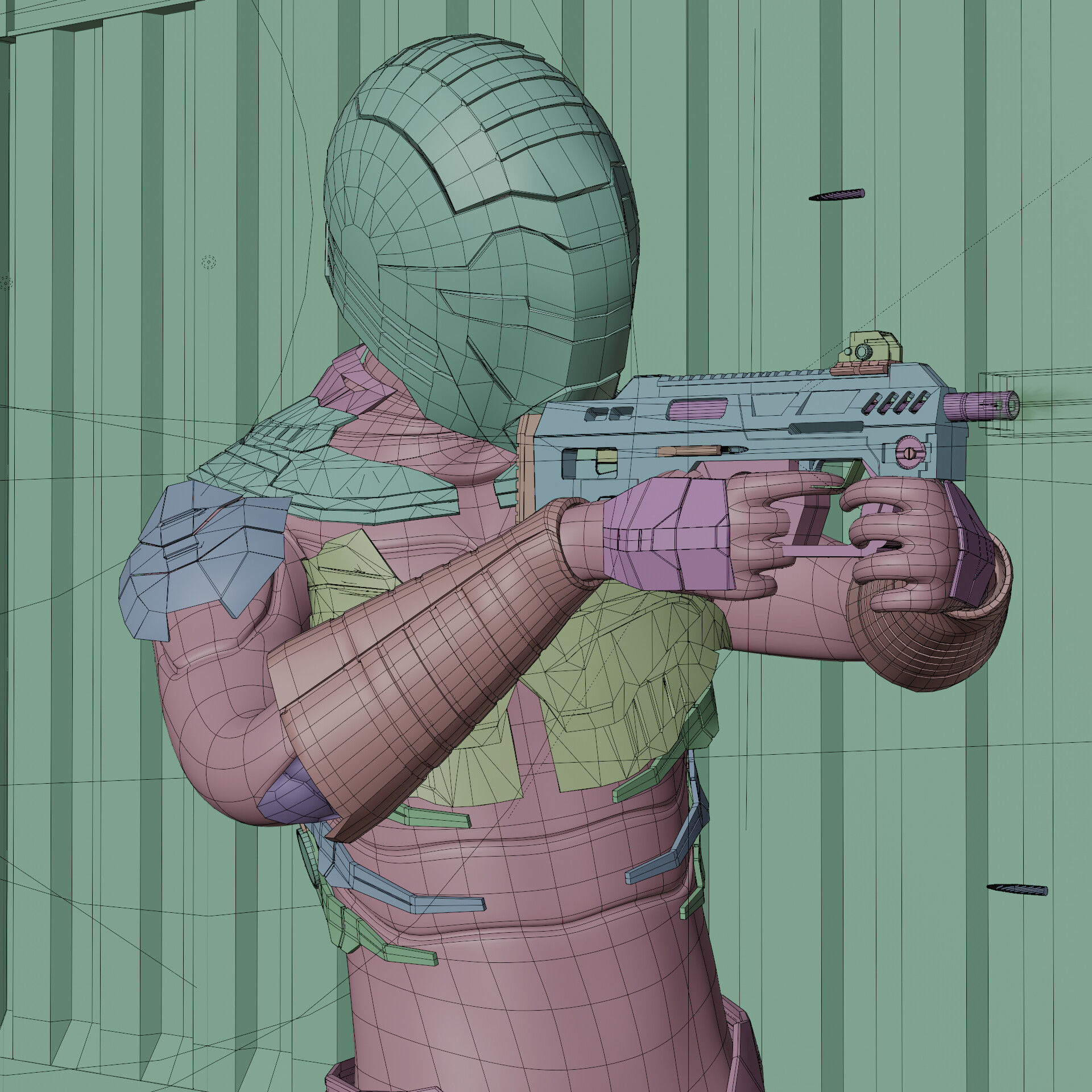 Robocop Troopers Low-poly 3D model_1