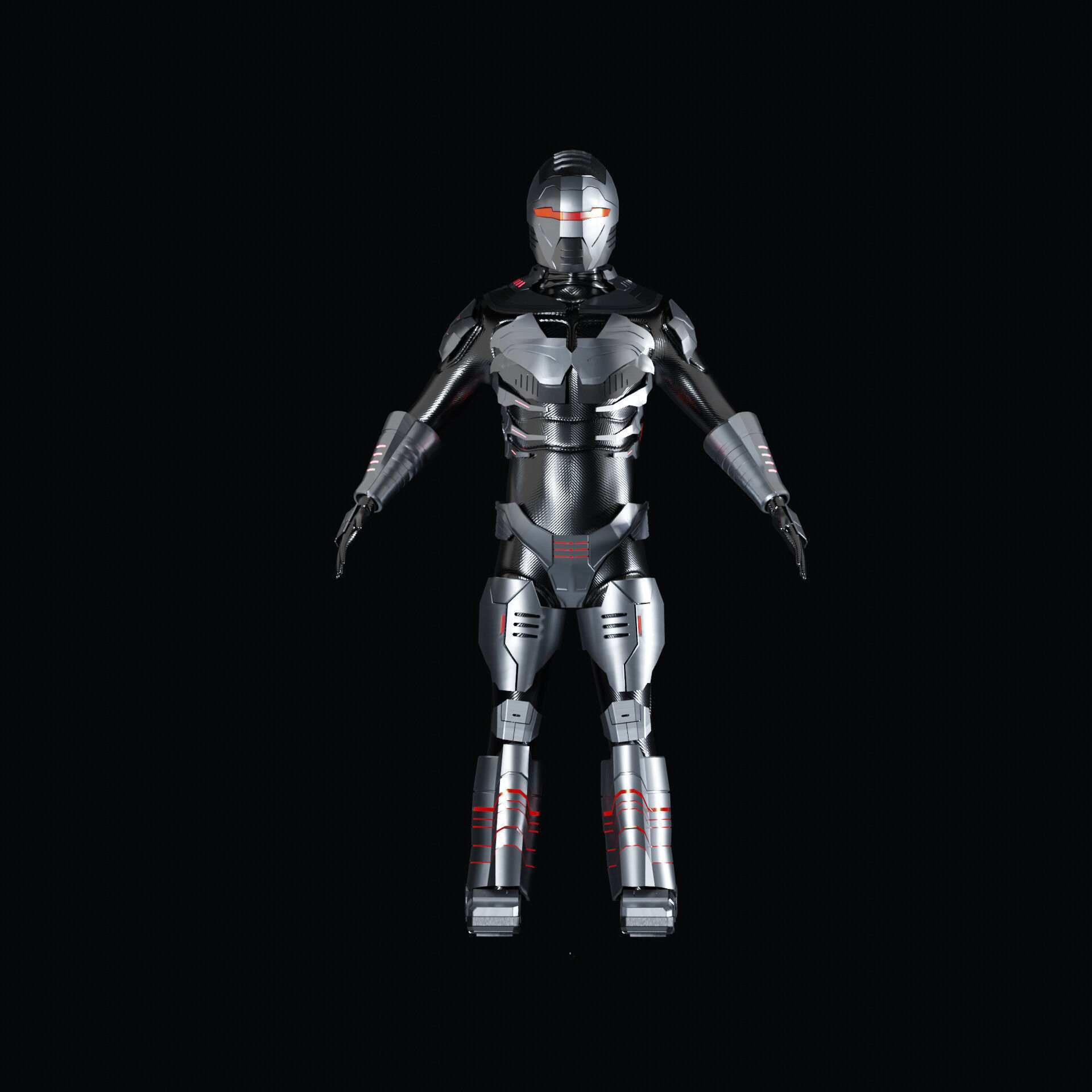 Robocop Troopers Low-poly 3D model_2