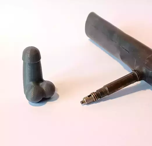 Penis Presta Valve Cap 3D print model 3D print model