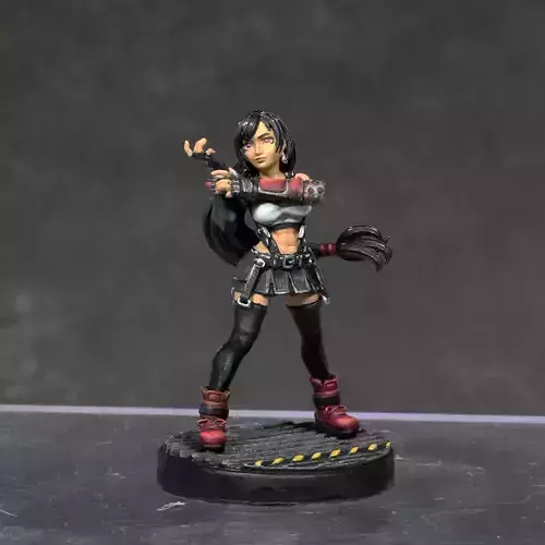 Tifa Lockhart - Final Fantasy VII - 32mm 3D Print Miniature 3D print model