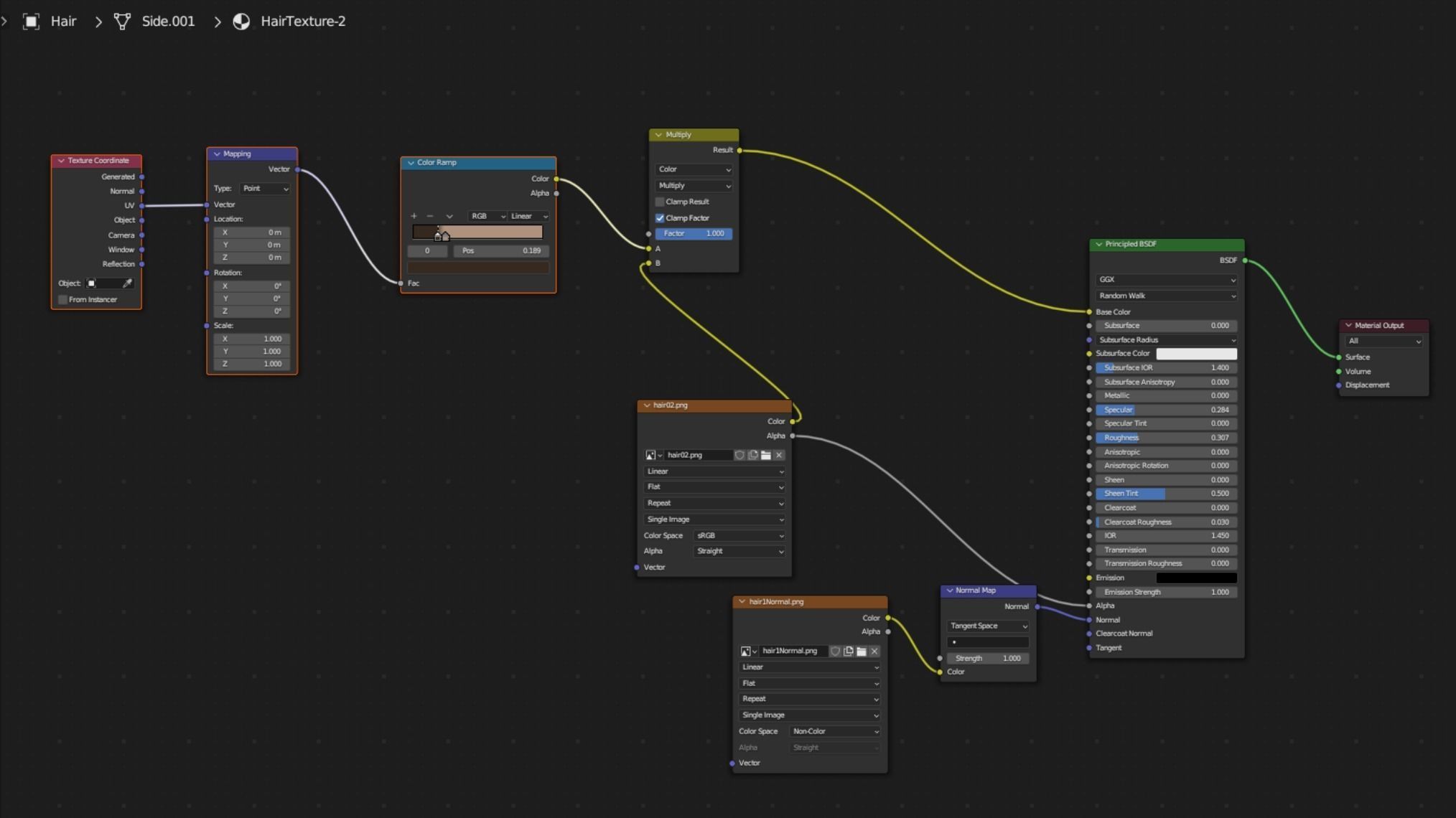 Free Female Hairstyle Free low-poly 3D model_3
