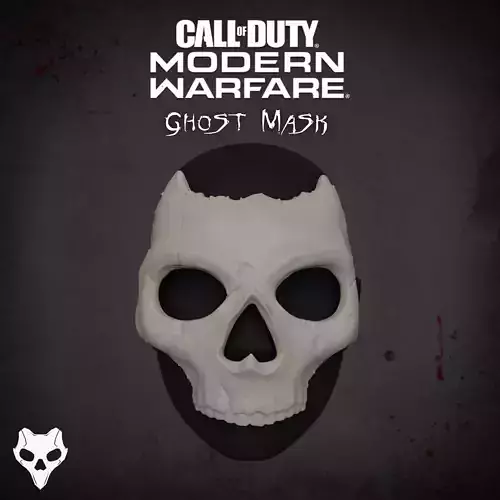 Call of Duty Modern Warfare 2019 Ghost mask 3D print model