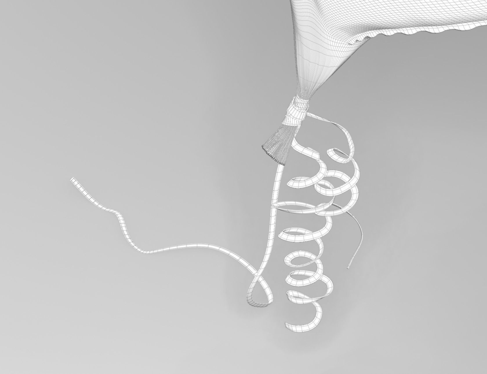 Heart Shaped Helium Balloon 3D model_13