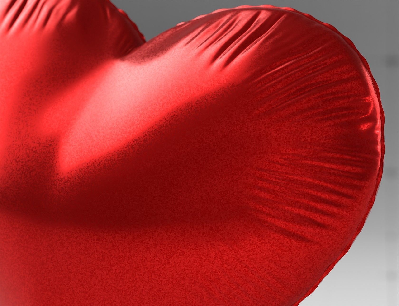 Heart Shaped Helium Balloon 3D model_6