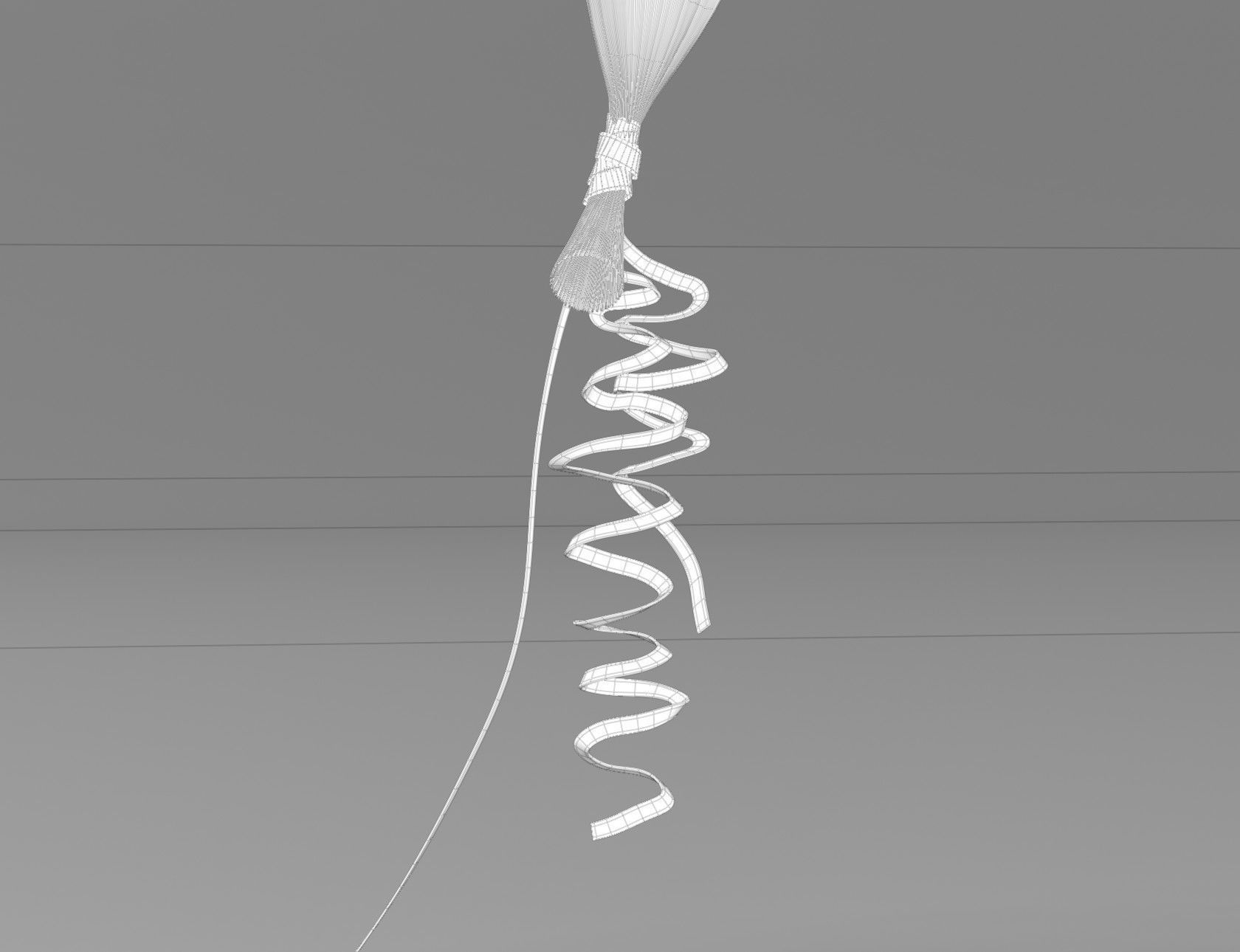 Heart Shaped Helium Balloon 3D model_17