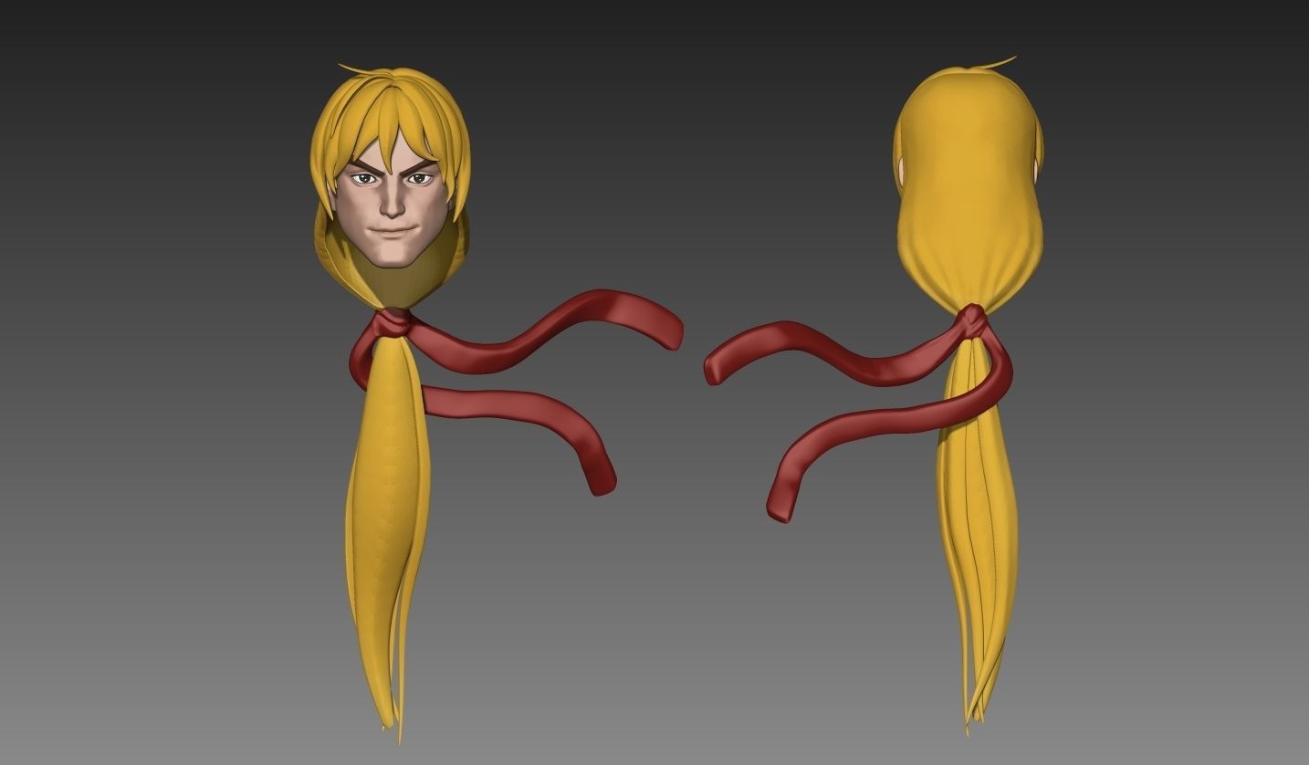 Ken Street Fighter - Headsculpt Storm Collectbles 3D print model_1